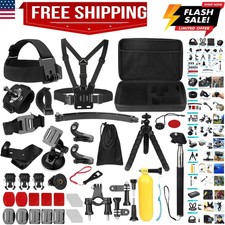 Action Cameras Accessory Kit, 50-in-1 Sports Camera Accessory Kit Compatible ...