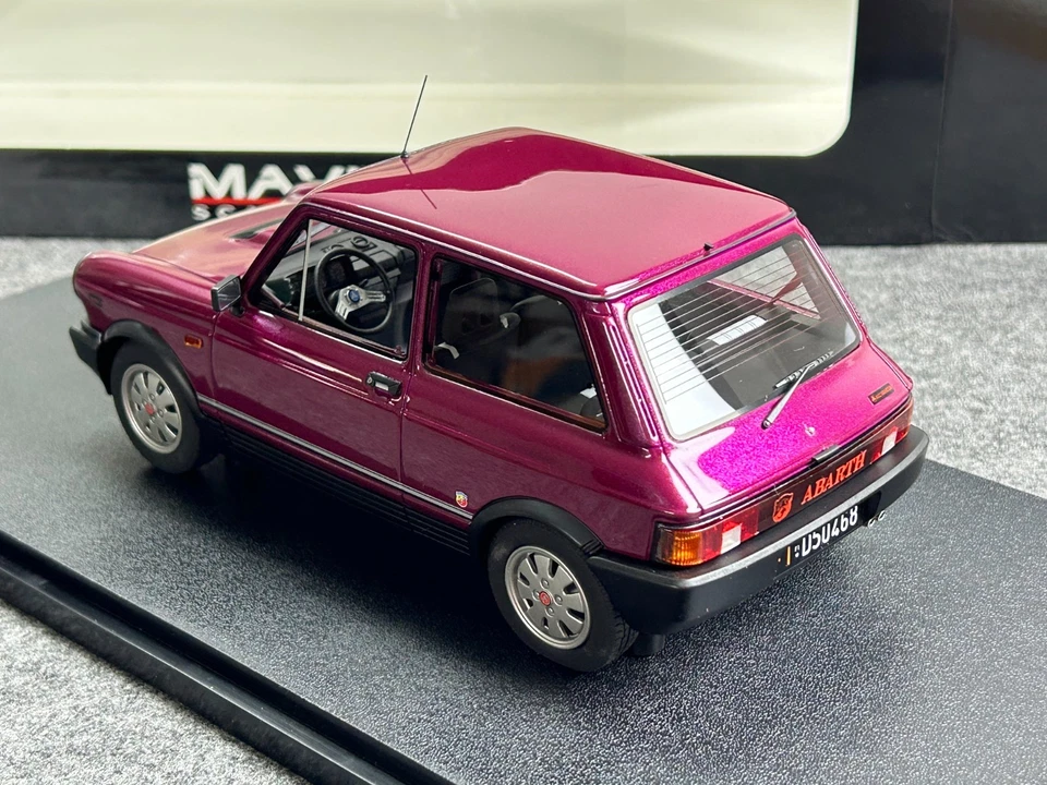 MAXIMA 1/18 1984 AUTOBIANCHI A112 ABARTH VII-SERIES Metallic Pink - Image 2 of 4