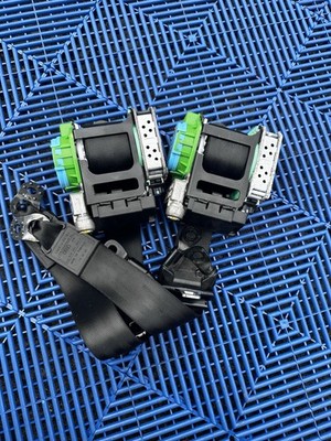 OEM Audi TT 8J Rear Seat Belt Retractors Pair Black Takata CXT As-Is