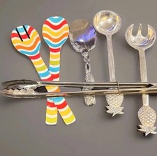 Mixed Lot(6) Vintage Serving Utensils Arthur Court Serving Spoon, Pewter & More