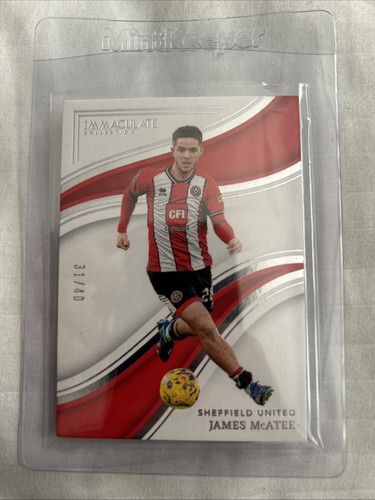 2023-2024 Panini Immaculate James Mcatee Sheffield United 31/40