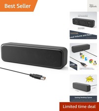 Upgraded Computer Speakers for Desktop PC, USB Plug-n-Play, External Speaker...