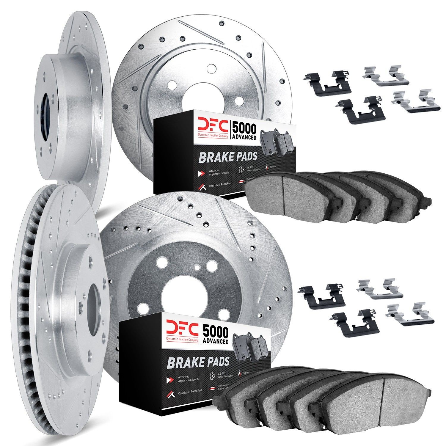 Dynamic Friction 7514-76170 Disc Brake Kit For 00-05 Toyota Celica