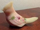 Fenton Burmese Hand-painted Cardinal Bird, Signed