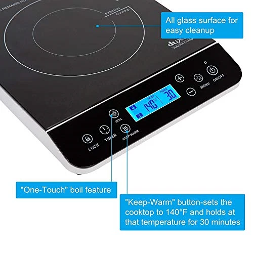 Cooktop de indução portátil Duxtop, placa quente de indução queimador de bancada com - Imagem 3 de 4