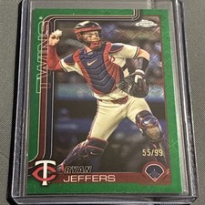 RYAN JEFFERS 2025 TOPPS CHROME LOGOFRACTOR GREEN TWINS 55/99- Free Shipping
