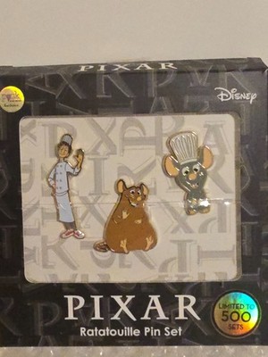 LE Remy Linguini Emile Pixar Ratatouille Box Set Pink a la Mode Disney Pin PALM