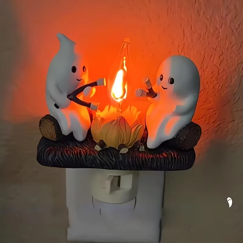 🔥🎃 Luces de Noche Halloween Tipo Fogata – ¡Efecto Real de Llama sin Calor! 👻 - Image 2 of 4