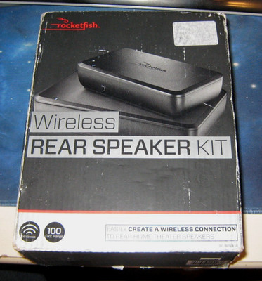 Rocketfish- BLACK Wireless Rear Speaker Kit - BRAND NEW IN THE BOX!