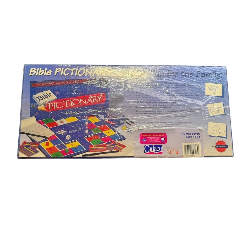 New Bible Pictionary Biblical Fun for the Family!  Cadaco Game of Quick Draw! - Image 2 of 2