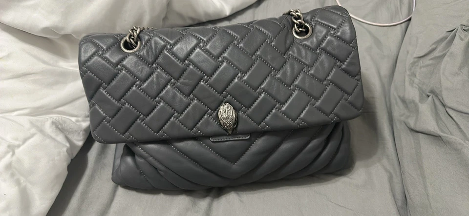 Kurt Geiger  XXL Crossbody Bag Classic  Brand New Leather  Grey Handbag - Image 2 of 2