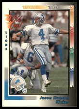 1992 Wild Card #365 Jason Hanson RC Rookie Detroit Lions Football Card EX MT. rookie card picture