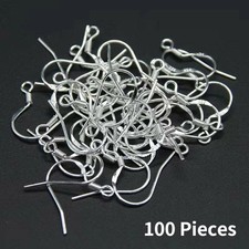 925 Stamped Silver Earring Hooks Backs Clasp Ear Wire Jewelry Making Findings