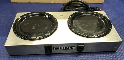 Bunn WX-2 Coffee Warmer Dual Burner Hot Plate Stainless Steel