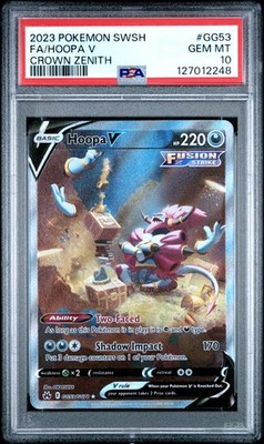 PSA 10 Hoopa V Secret Rare #GG53 2023 Pokemon Crown Zenith