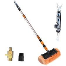 Car Wash Brush with Long Handle, Car Cleaning Brush with 12 Inch 12FT Orange