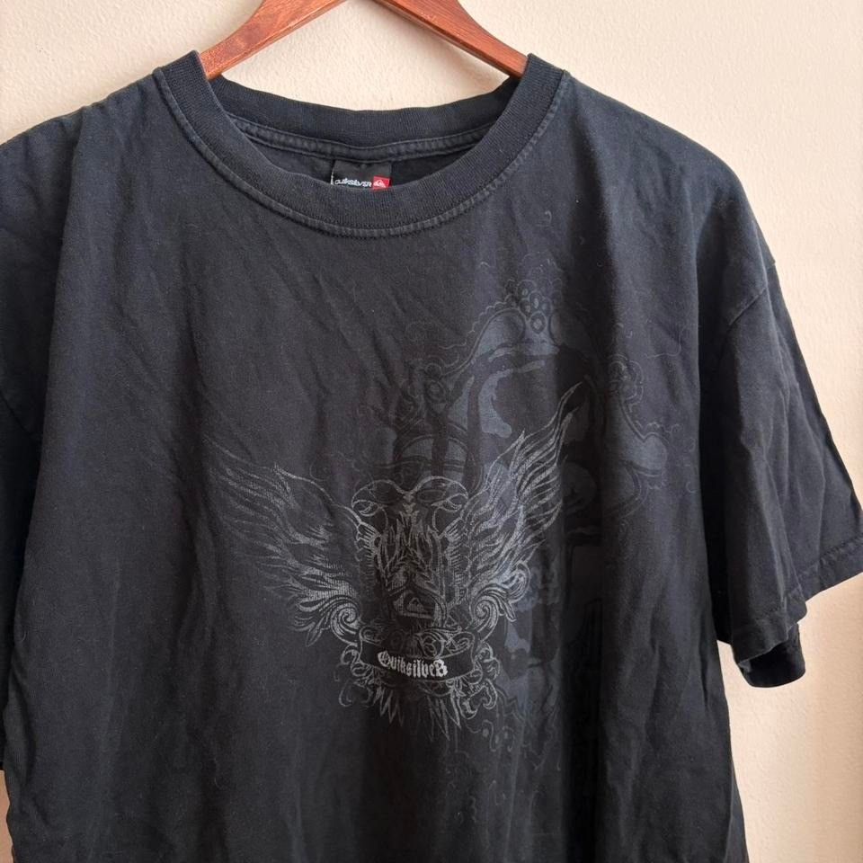 Vintage Y2K Grunge Mall Core Skater Style Authentic Quiksilver Graphic T Shirt