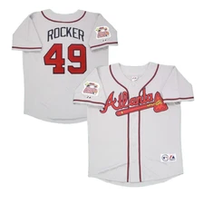 John Rocker 2000 #49 Gray Stitched Jersey MEN Size S-3XL