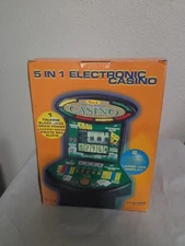 Deluxe Virtual Casino 5-in-1 Electronic Casino Table Top Games