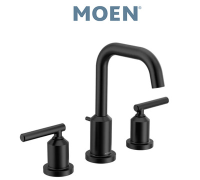 MOEN Matte Black Lavatory Faucet 76142bl M-Pact Common Faucet Valve System