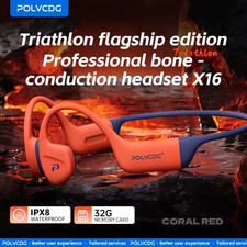 Bone Conduction Swimming Earphones IPX8 Waterproof 32GB Memory Bluetooth 5.4 Sil