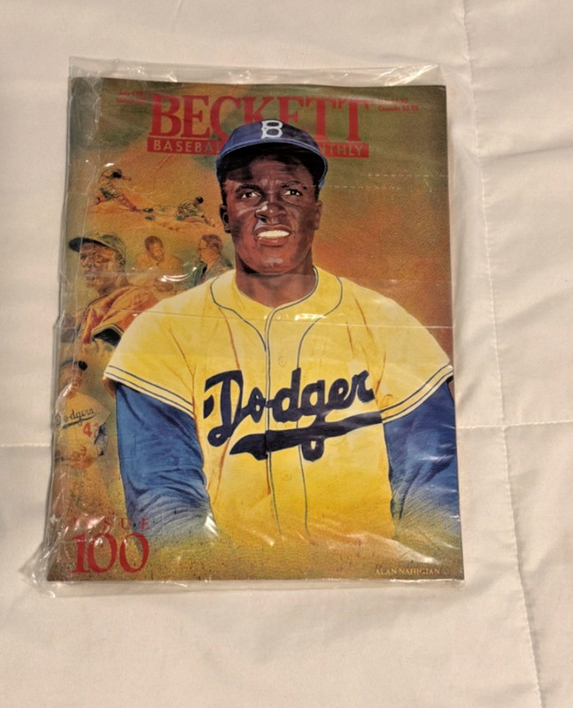 Beckett Baseball Card Monthly Magazine July 1993 Issue 100 Jackie Robinson