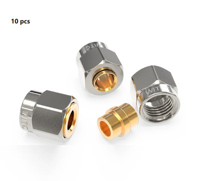 10PCS SMA / M No Pin Adaptor 18GHz for RG402 RF Cable UT141 Semi-Rigid Connector