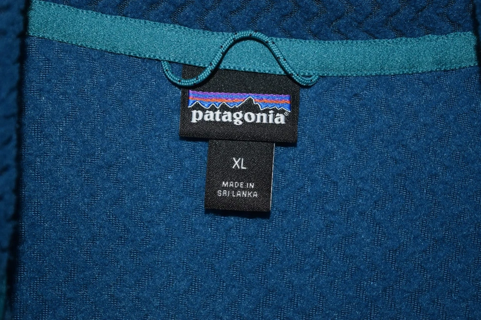 Chaqueta Pullover Patagonia R1 Air Cuello Cremallera Mujer Talla XL Azul Foto 4 de 4