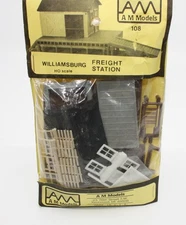 AM Models 108 HO Williamsburg Freight Station with Platform Kit