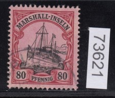 Kolonien Marshall-Inseln 1901, Mich.-Nr.: 21 gestempelt