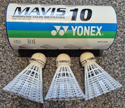 Yonex Mavis 10 Badminton Nylon Federball 3er Pack Middle Speed/Normalzustand