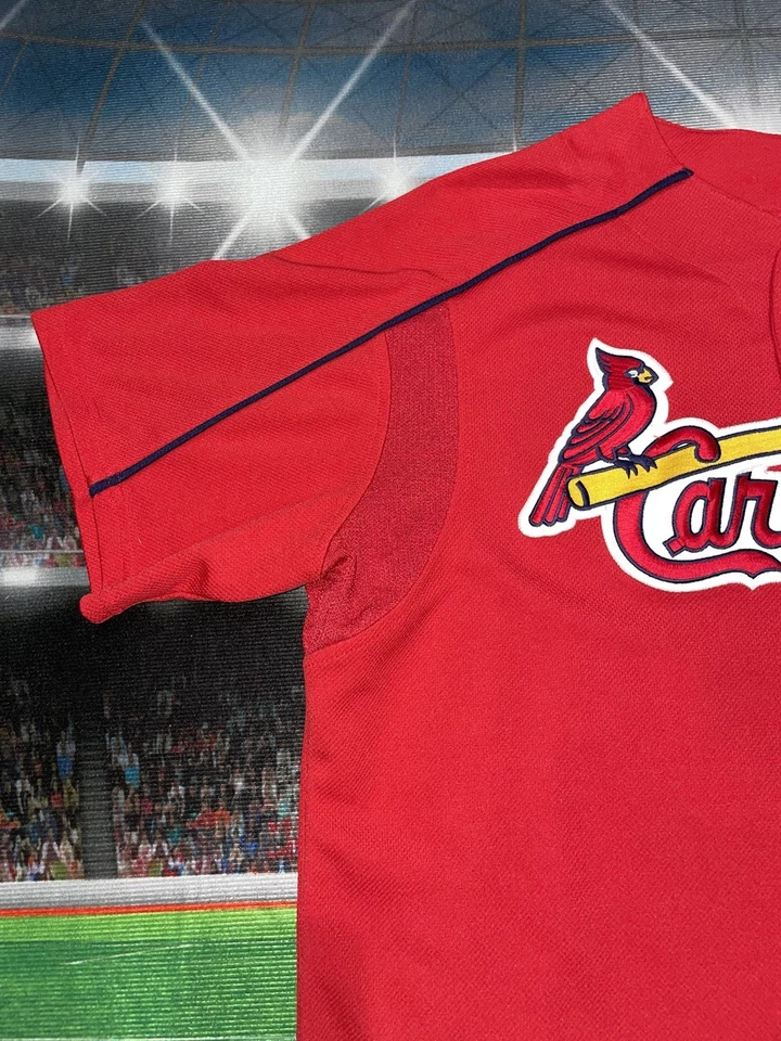 Jim Edmonds #15 St Louis Cardinals Majestic Jersey Sz XL Preowned Red - Image 4 of 4