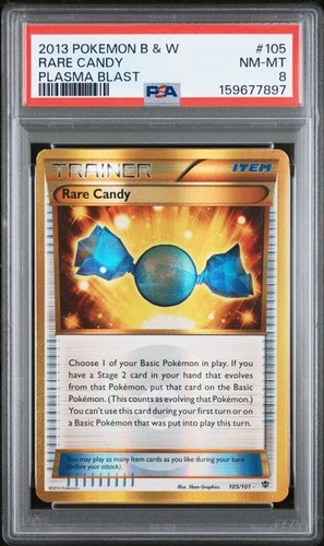 Rare Candy graded PSA 8 for sale on eBay