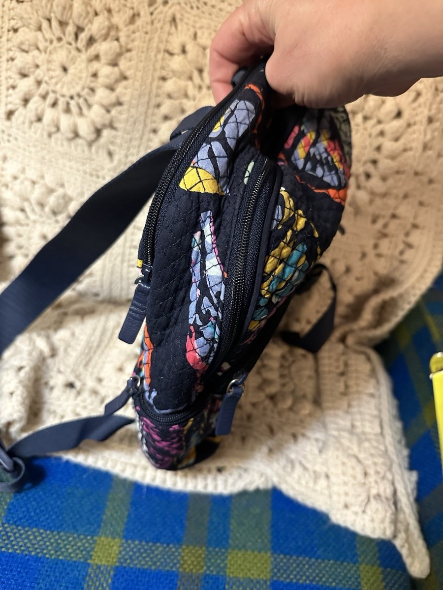 Vera Bradley Flutter Butterfly Small Backpack Purse Navy  display picture 1