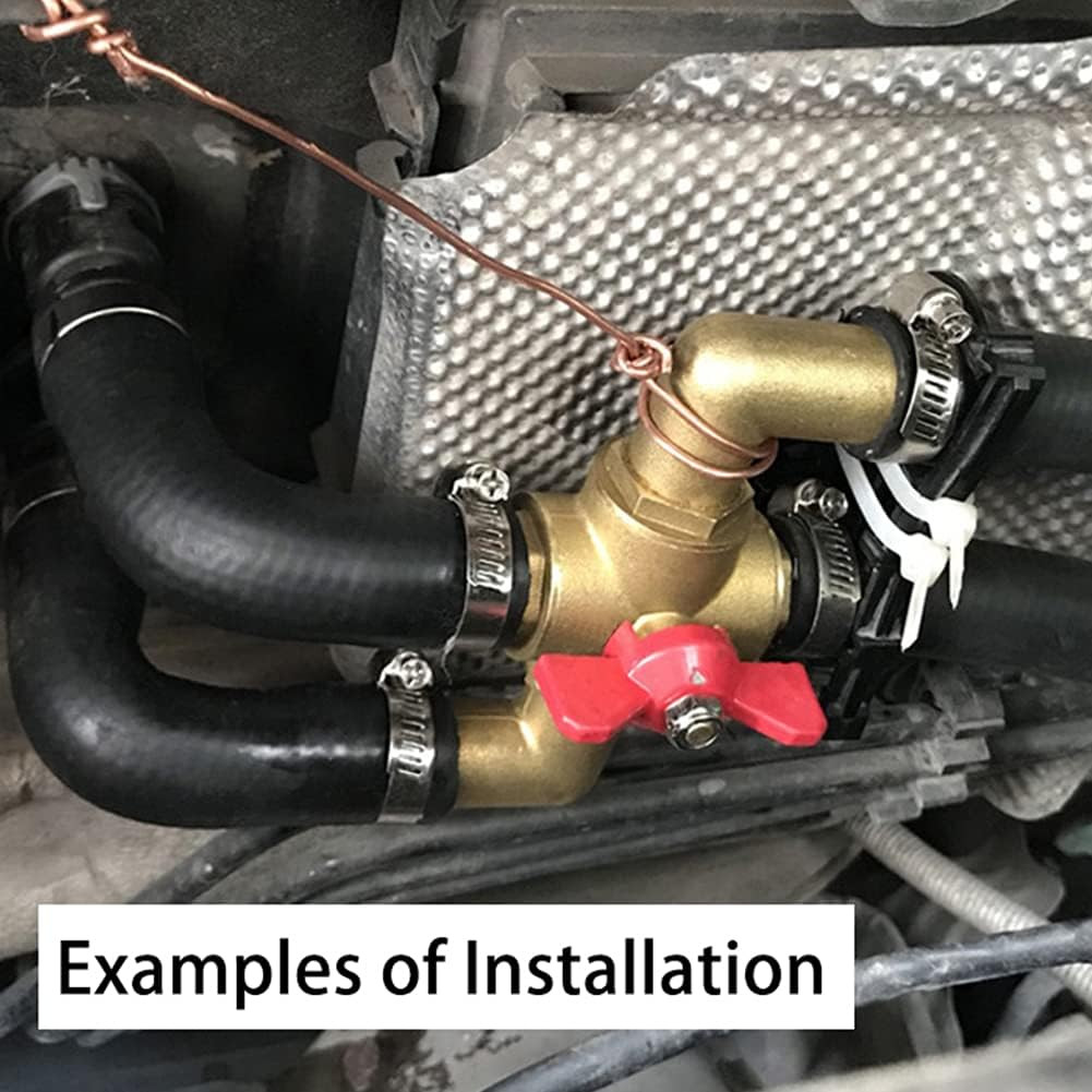 Solid Brass Body Automobile Integrated 4-Way Heating Water Manual Control Valve