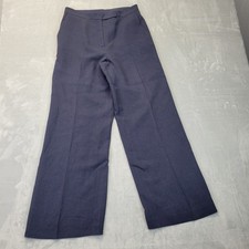 Ann Taylor Navy Dress Pants Trousers Size 10 Lined Flat Front Vintage Career