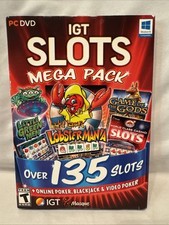 IGT Slots Mega Pack 135+ Slots (PC DVD-ROM NEW) Online Video Poker Blackjack +