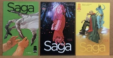 Saga #2 #3 #4 2012 Image Comics Brian K Vaughan Fiona Staples Covers