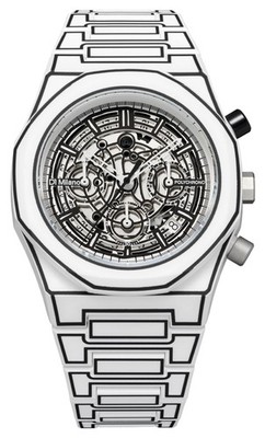 D1 Milano Polychrono White Sketch (40,5 Mm) Skelettzifferblatt / Weißes PHBJ13