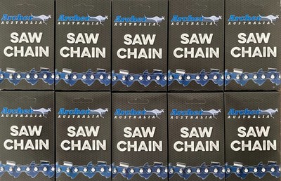 10 Pack 14'' Archer Chainsaw Chain FULL CHISEL 3/8LP-050-50DL