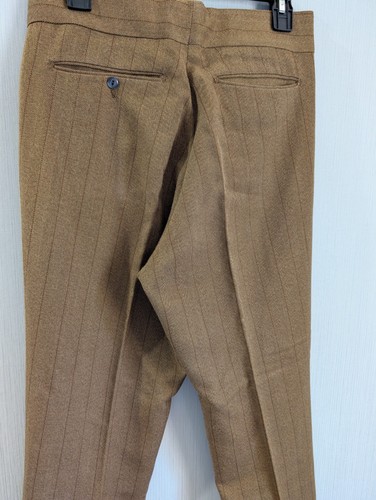 Pantaloni vintage Farah pantaloni spina di pesce marrone marrone chiaro made in USA 31 X 32 USATI IN OTTIME CONDIZIONI - Foto 22 di 22