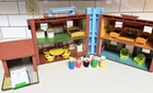 Vintage Fisher Price Little People Play Family #952 Brown Tudor House People