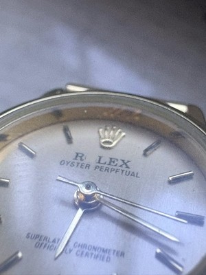 Relax Oyster Perpetual Silver Dial Face, Non-Numeric Hour Marks