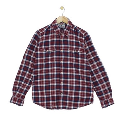 Barbour Karohemd Herren Größe M Rot Tailored Freizeit Kariert