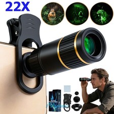 Mini Powerful HD Monocular 22X Zooming Telescope For Android iPhone w/Phone Clip