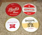 VINTAGE BECK'S OF BUFFALO OLYMPIA GENESEE MILLER BEER METAL TRAY LOT-SIGN-LAGER