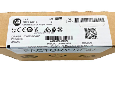 2025 Allen Bradley Compact Logix Catalog 5069-OB16 Ser B Sealed NEW