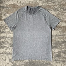 Lululemon Mens Metal Vent Tech Grey Short Sleeve Training Running T-Shirt Large