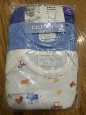 New Baby Boy Infant Carters 3 Pack Bodysuit NWT 9-12 Month 21-23lb Underwear