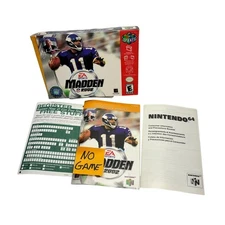 EA Sports Madden NFL 2002 for Nintendo 64 Box & Instruction Booklet - No Game